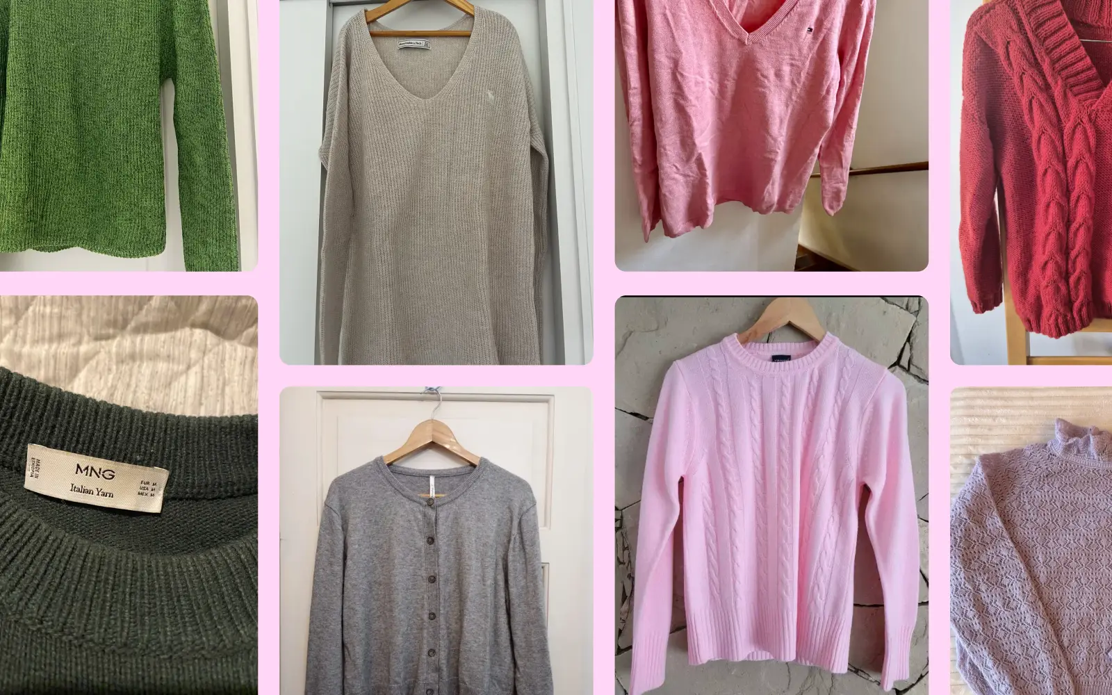Sweaters usados: qué tejidos conviene buscar